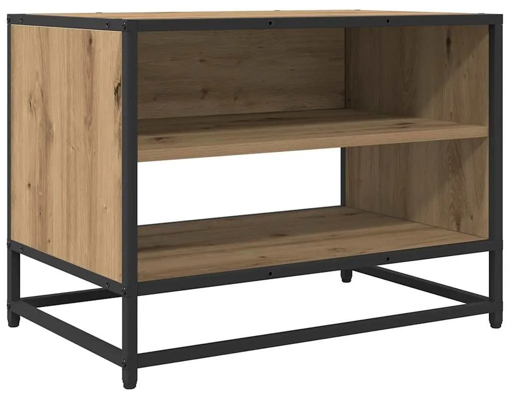 TV szekrény kézműves tölgy 61 x 40 x 46 cm Faanyag