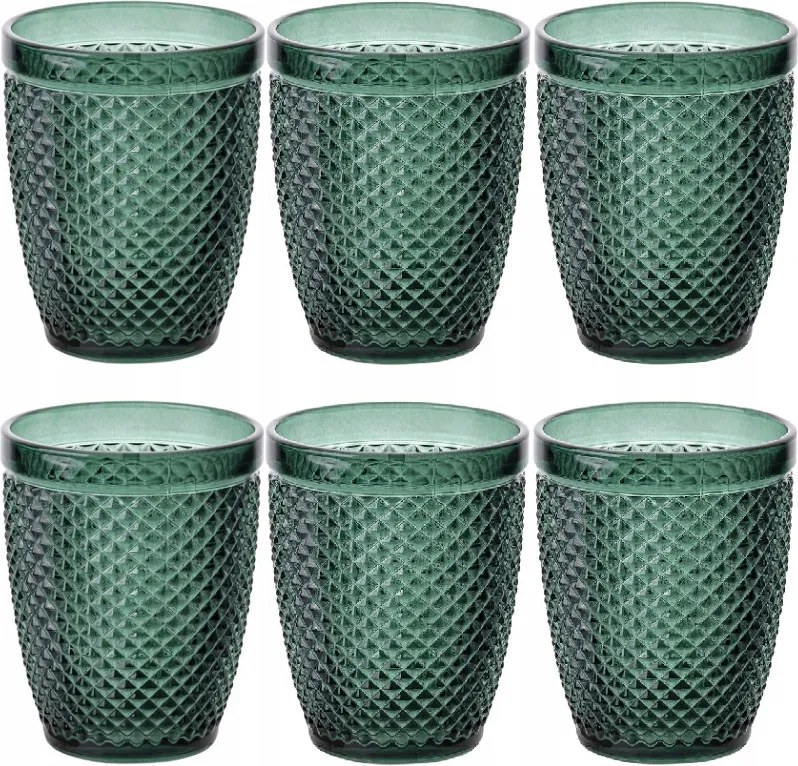 Vízpohár 260 ml alacsony Florina Alexis zöld 6 db-os szett