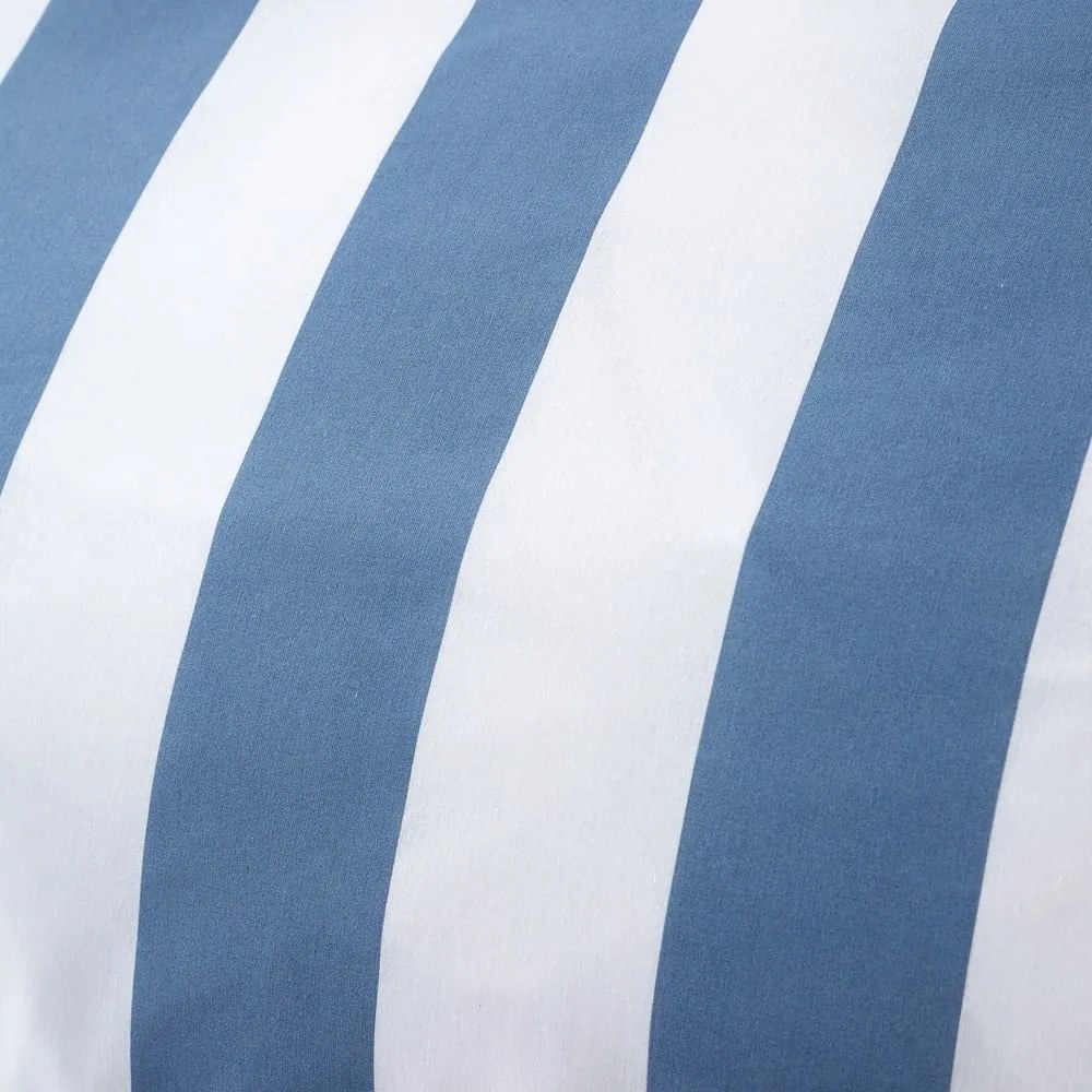 Fehér-kék kétszemélyes ágyneműhuzat 200x200 cm Cove Stripe – Catherine Lansfield