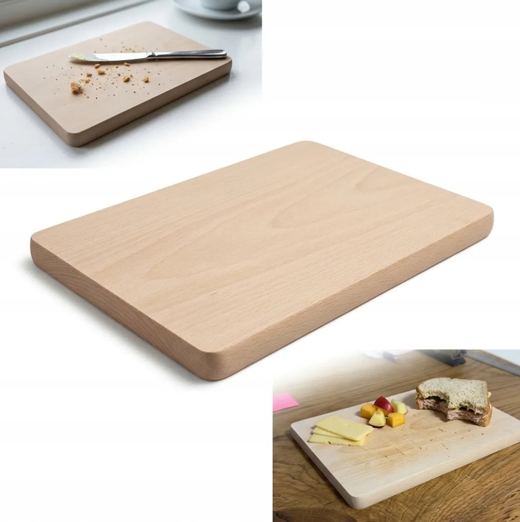 Reggeliző deszka 24cm x 17cm x 1,6 cm decoupage téglalap