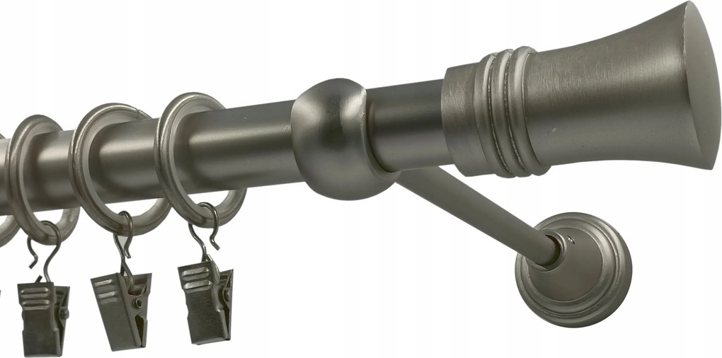 Fém Függönykarnis 19mm Szatén 140cm galvanizált