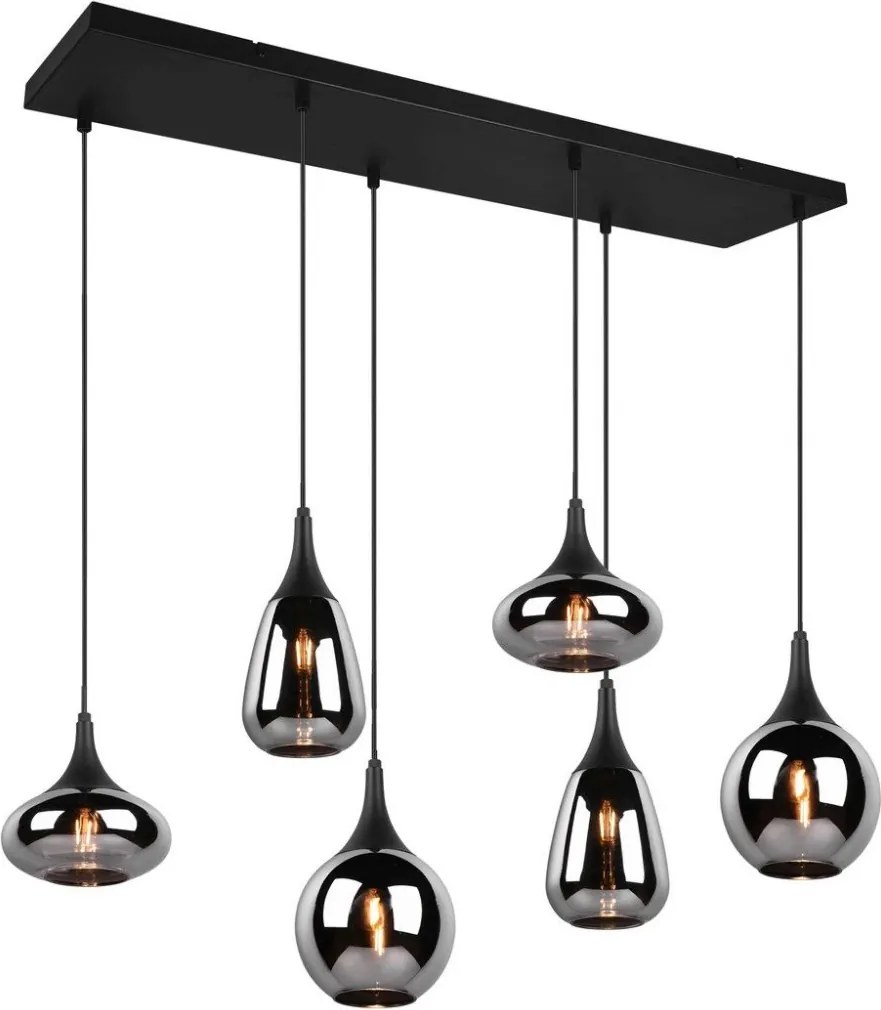 TRIO 317000632 LUMINA Többágú Függesztett Lámpa Fekete E14 IP20