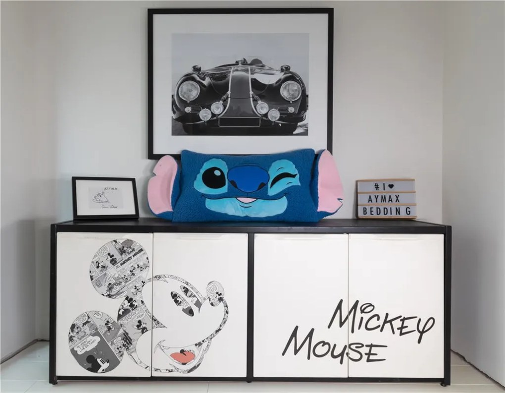 Disney Lilo és Stitch, A csillagkutya Wink formapárna, díszpárna Sherpa 75 cm