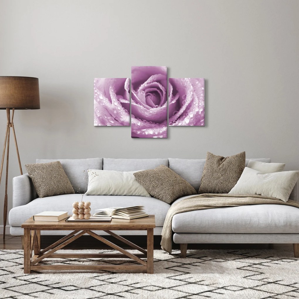 Vászonkép - Egy rózsa virág részlete (90x60 cm)