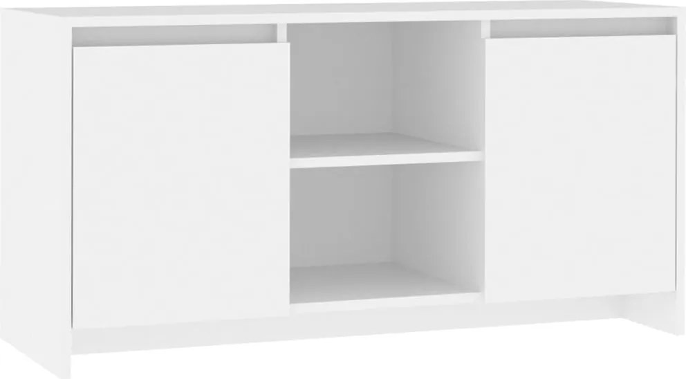 vidaXL fehér szerelt fa TV-szekrény 102 x 37,5 x 52,5 cm