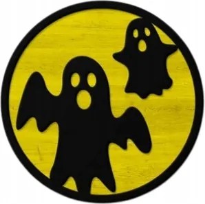 Ólomüveg Kép Dekoráció Fa Dekoráció Szellemek Halowen Decoupage Halloween