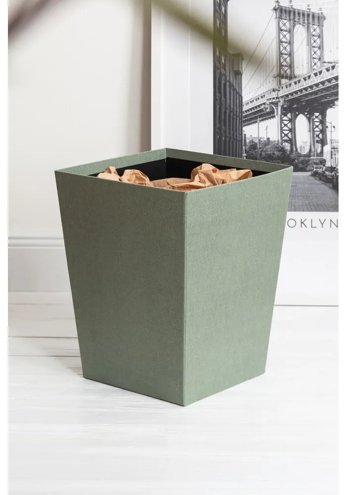 Kékeszöld irodai szemetes Sofia Canvas Paper Laminate – Bigso