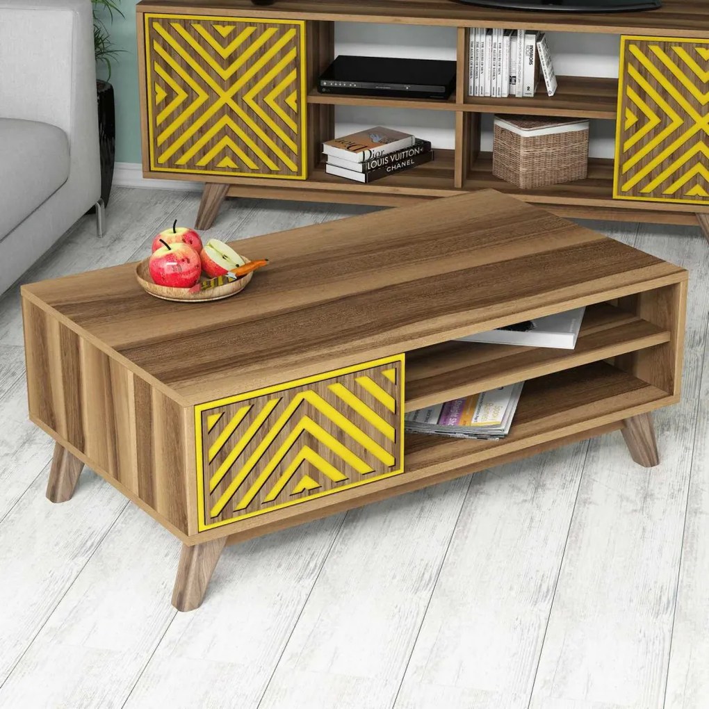 Inci - Walnut, Yellow
