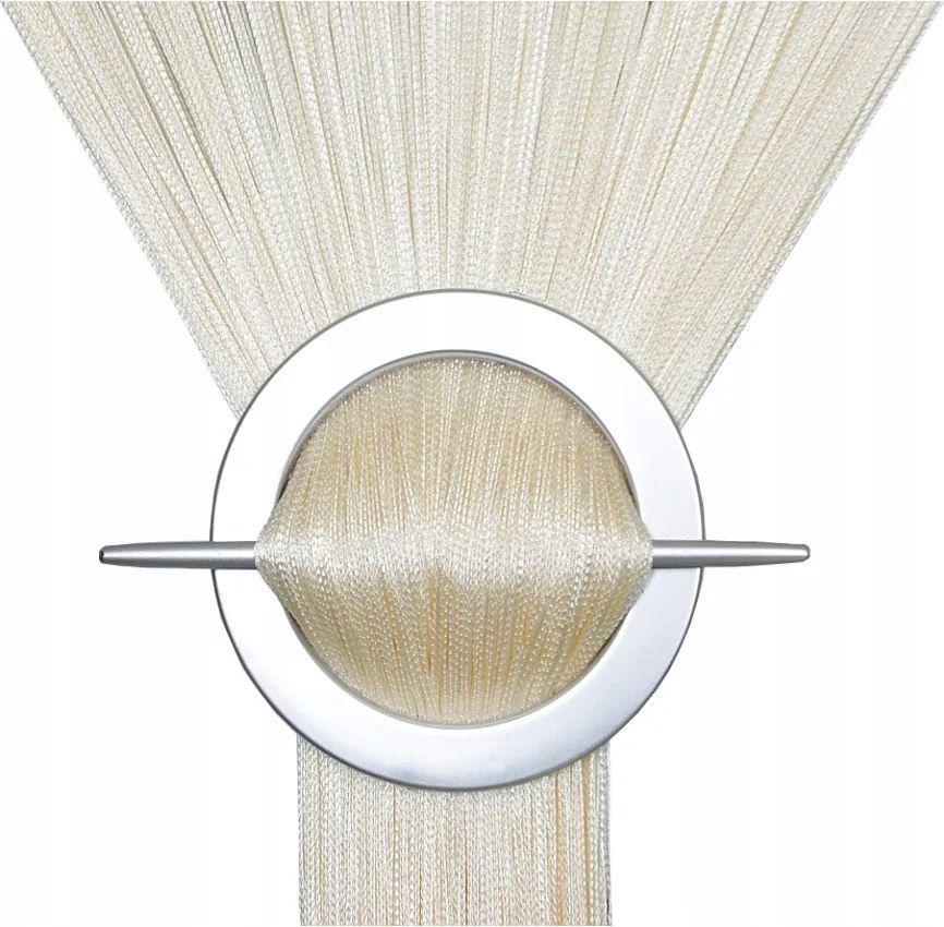 Függöny Spagetti Spagetti Függöny 100x200 magasság spagetti ekrü krémszínű