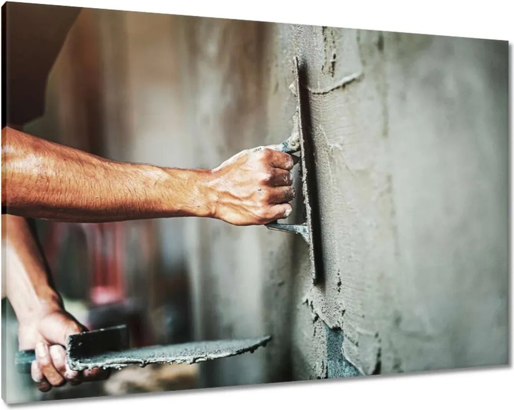 Vászonképek 100x70 Fal vakolás cement