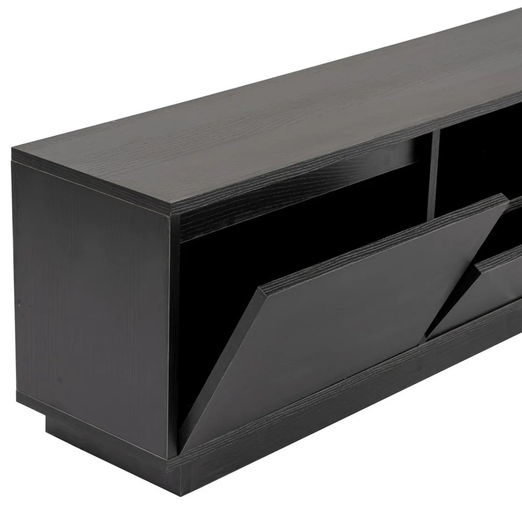 TV asztal Vanguard Wood Fekete