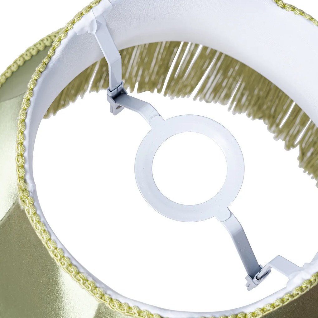 Szövet lámpabúra zöld 30 cm - Granny