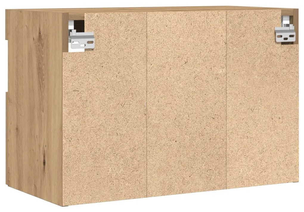LED világítással rendelkező TV faliszekrények 2 db Artisan tölgy 60x30x40 cm