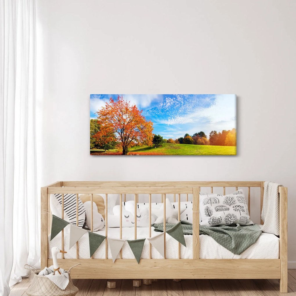 Kép - Őszi táj (120x50 cm)