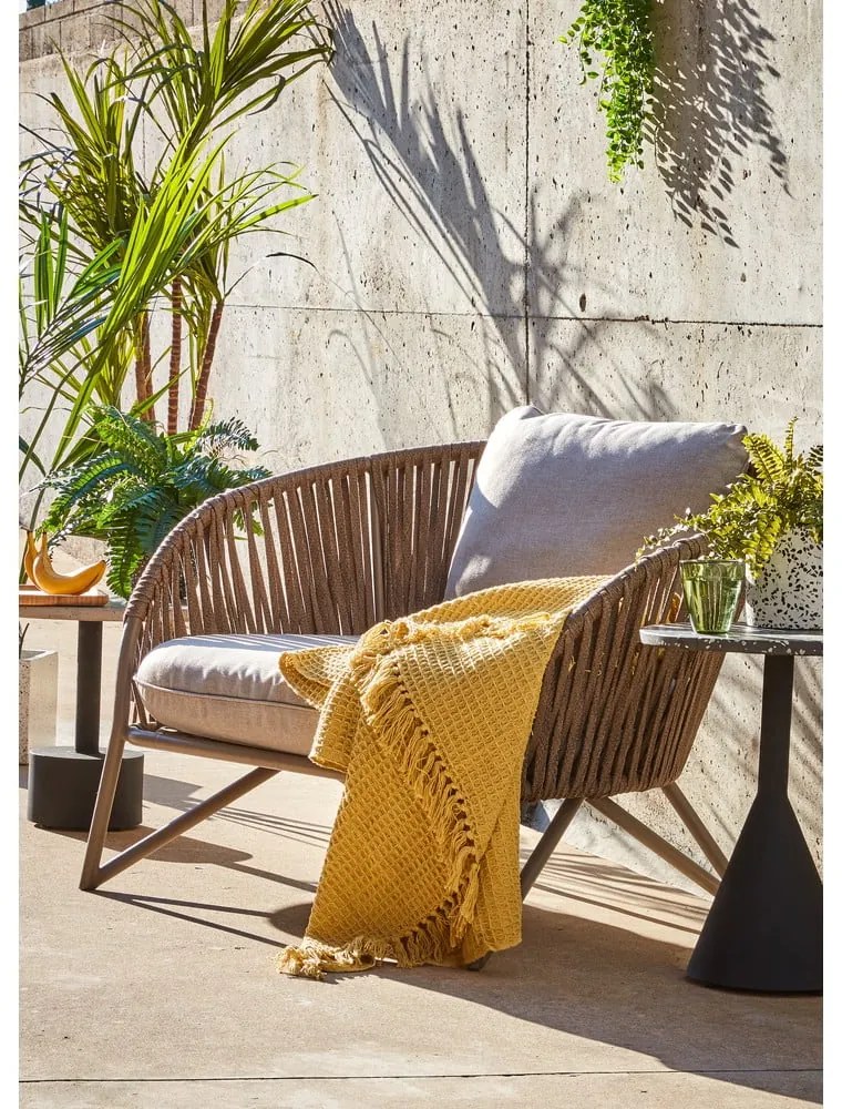 Kerek kerti kisasztal terrazzo asztallappal ø 40 cm Melano – Kave Home