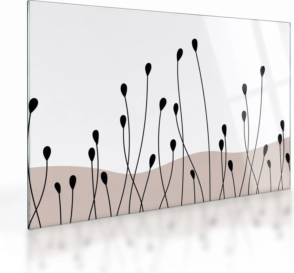 Üveg kép - Grafikus rét N⁰1 (70x50 cm)