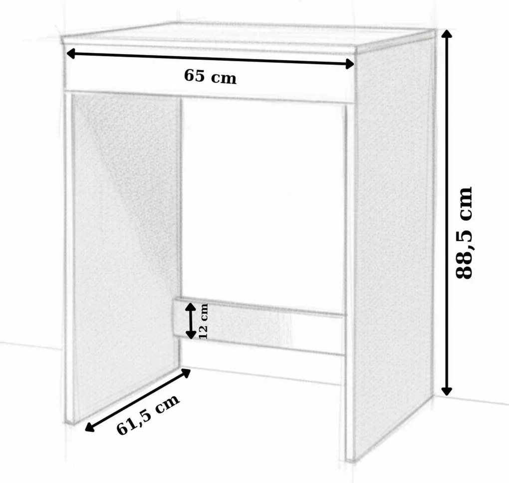 Lavenderia mosógépszekrény, fehér, 65 cm – TR285VST1117