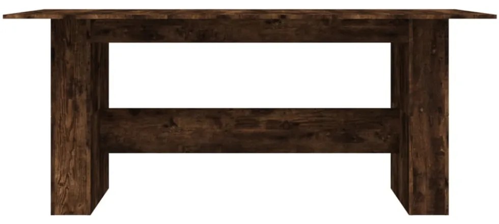 füstös tölgy színű szerelt fa étkezőasztal 180 x 90 x 76 cm