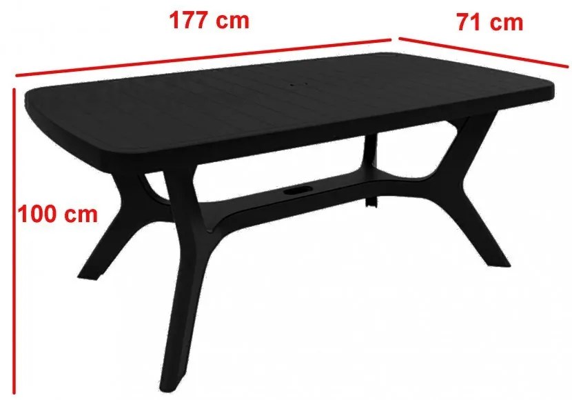 Balorca 6+1 kerti bútor garnitúra szett