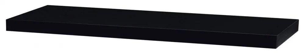 Raft 80 cm. MDF, Negru Lucios P-005
