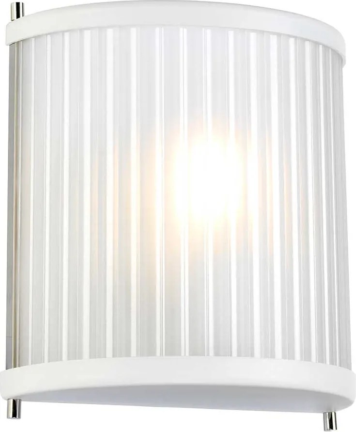 Elstead modern fali lámpa corona fehér nikkel elsdl-corona1-wpn