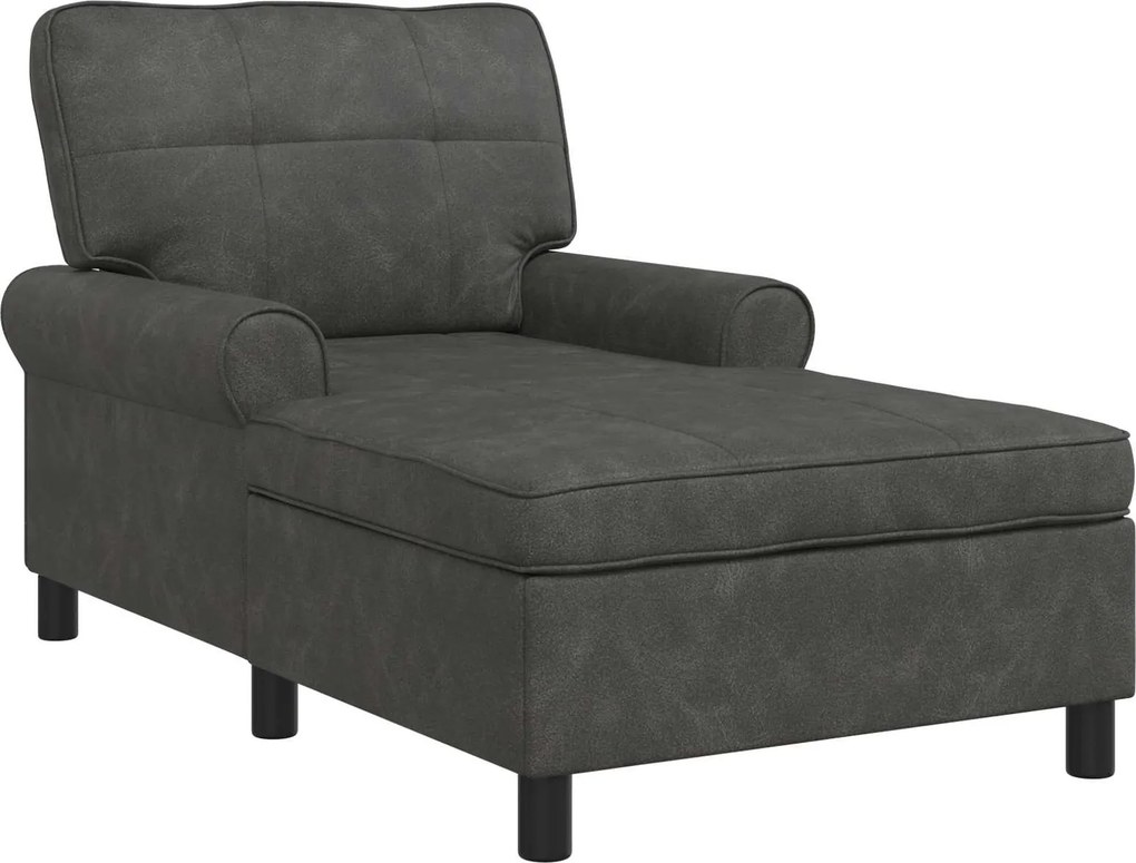 vidaXL PÁRÁS FOTEL párnával Fekete 91 x 157 x 91 cm Műbőr