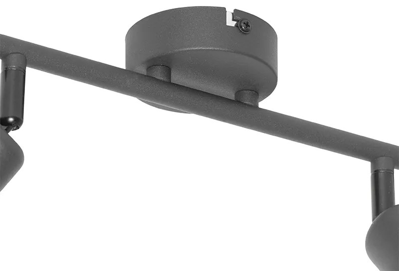 Design mennyezeti lámpa fekete arannyal 2 lámpás - Noud