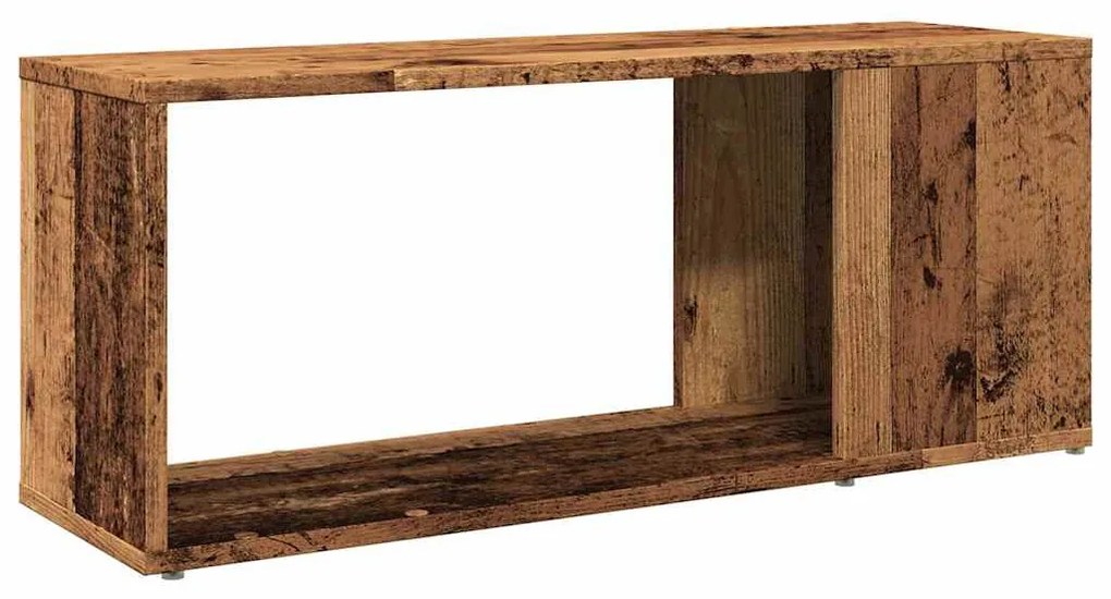 antik hatású szerelt fa TV-szekrény 80x24x32 cm