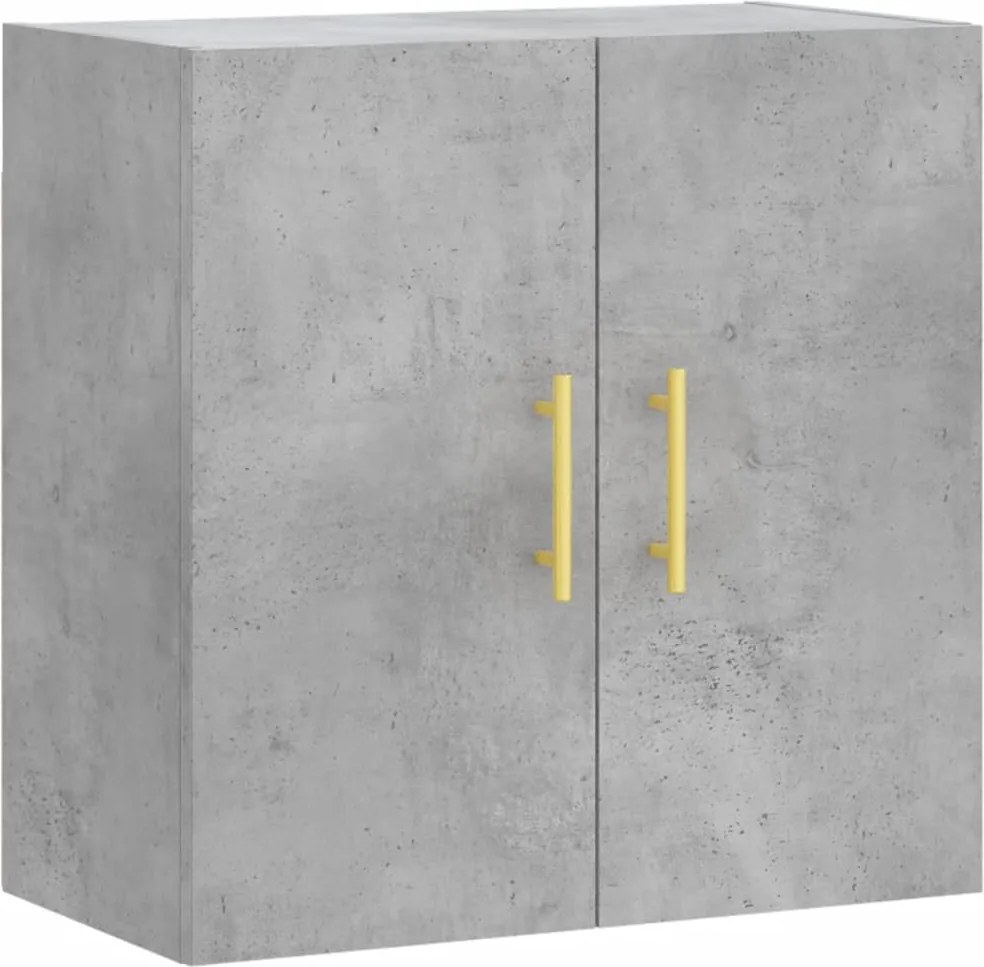 vidaXL betonszürke szerelt fa faliszekrény 60 x 31 x 60 cm
