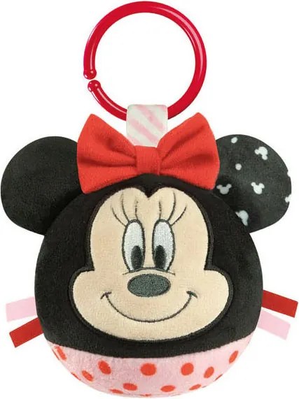 Disney Minnie Round plüss labdafigura, baba csörgő Clementoni