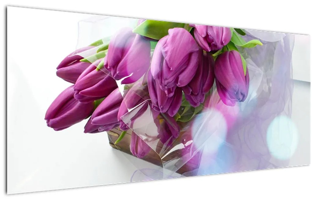 Kép - csokor tulipán (120x50 cm)