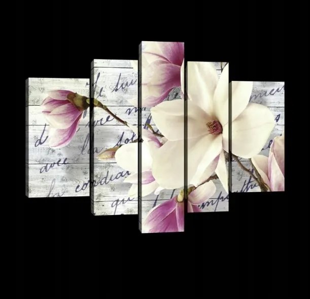 Vászonkép 170x100 Magnólia virágok virágzás tavasz finomság romantika