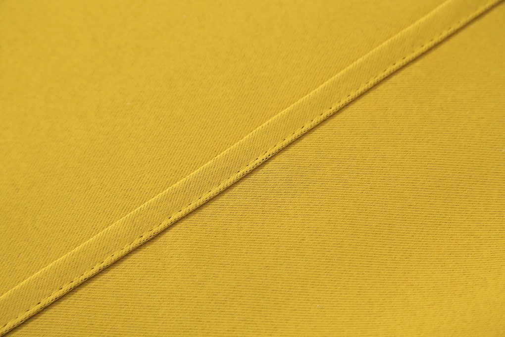 OXFORD sárga függöny 140x250 cm Felfüggesztés: Fém gyűrűk