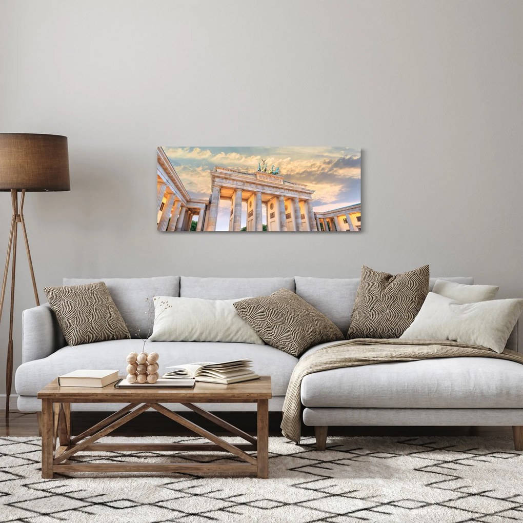 Kép - Brandenburgi kapu, Berlin, Németország (120x50 cm)