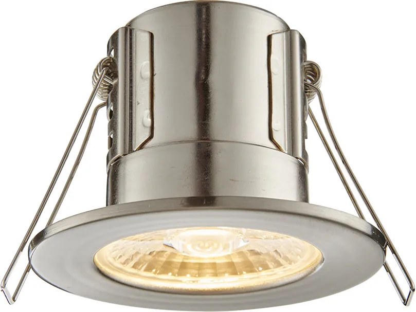 ENDON 74709 SHIELDECO Fürdőszobai Beépíthető Lámpa Átlátszó, Szatén Nikkel LED IP20