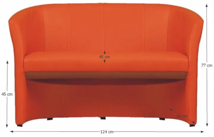 Dupla fotel Kilsby Eko narancssárga. 772636