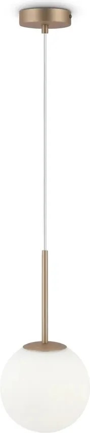 Maytoni Függő lámpa Basic Forma gömb Ø18 cm sárgaréz állítható üveg