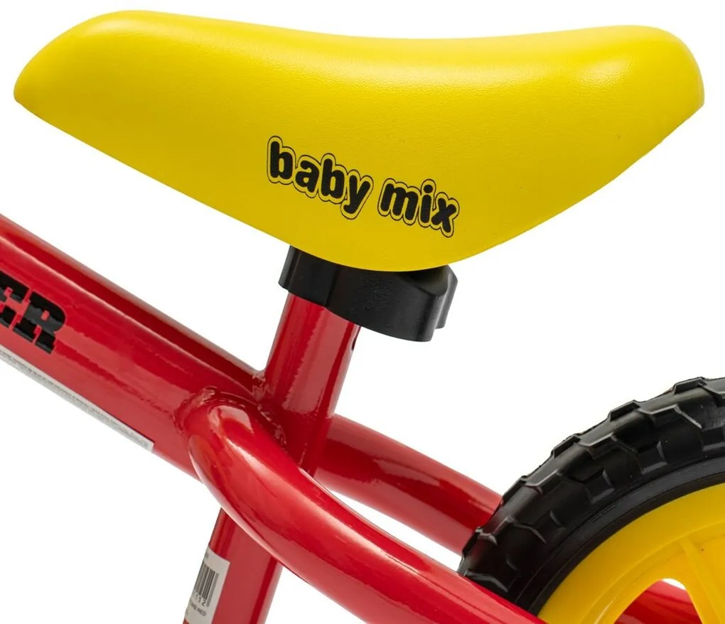 Baby Mix Traveller gyerek egyensúlyi kerékpárfékkel, piros