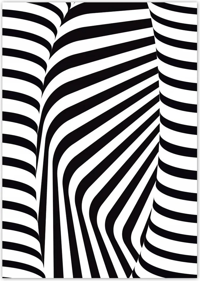 Poszterek A4 Pion Absztrakt fekete-fehér