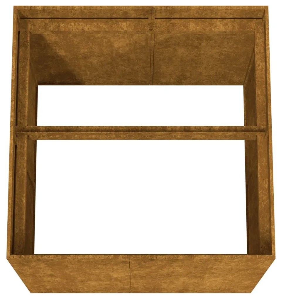 Corten acél növénytartó 80x80x80 cm