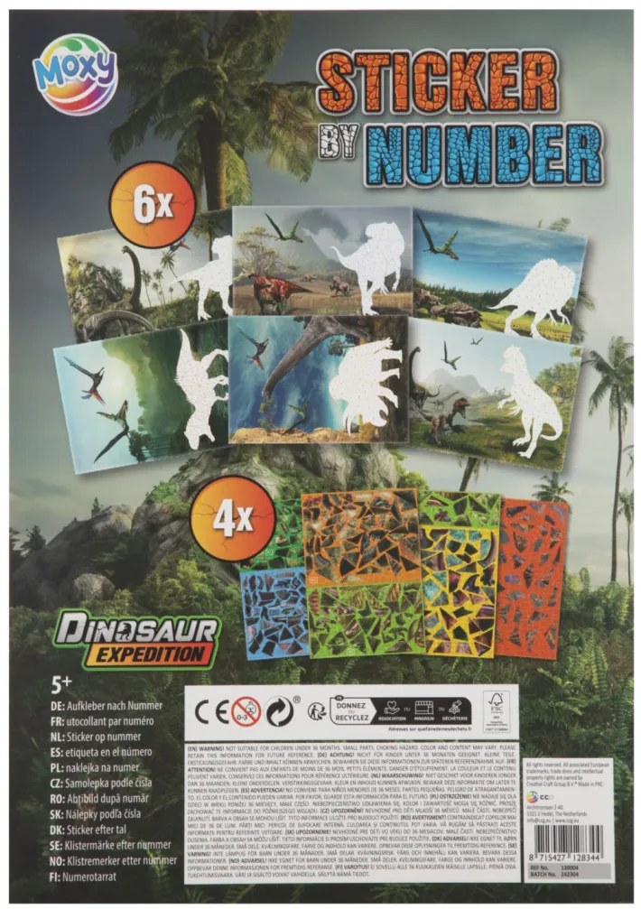 Dinoszaurusz Expedition puzzle matrica szett