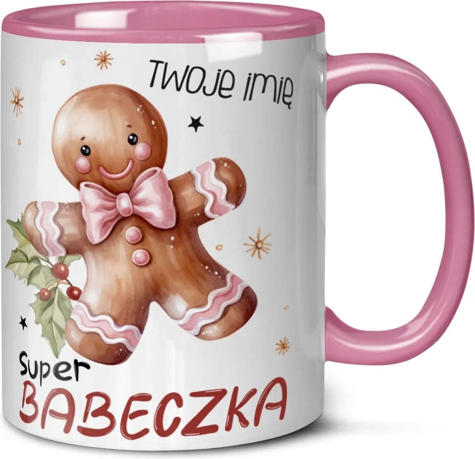 Karácsonyi Bögre Muffin Mikulás Ajándékok Nagymama Nagynéni Anya Név