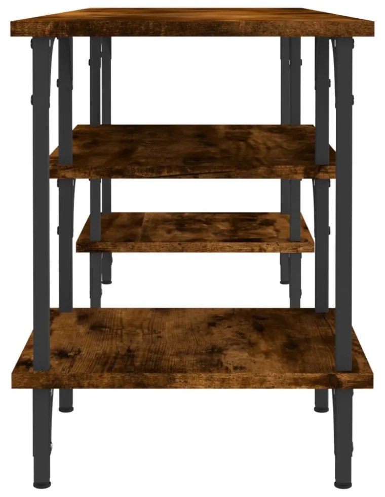 füstös tölgy színű szerelt fa TV-szekrény 102 x 35 x 45,5 cm