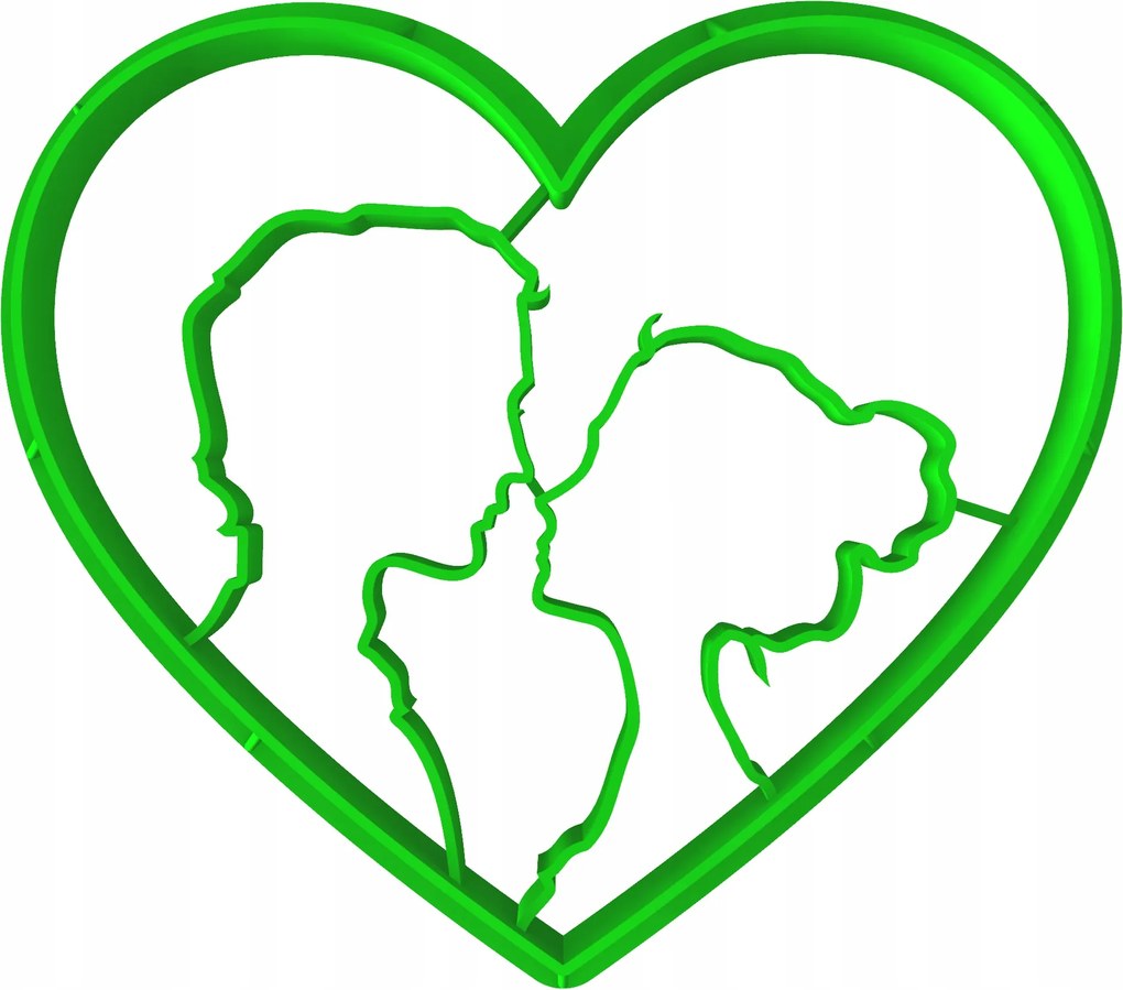 Forma Lyukasztó Sütemény- és Mézeskalácsvágó Valentin Napra Szív 8cm