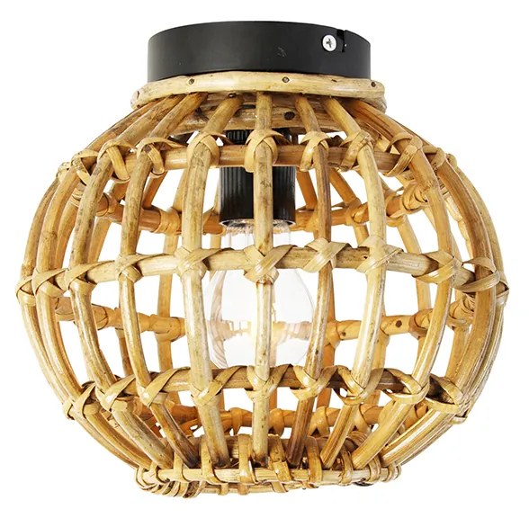 Rusztikus mennyezeti lámpa bambuszból 25 cm - Canna