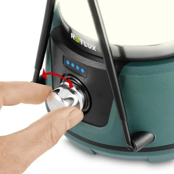 Retlux - LED Dimmelhető hordozható lámpa power bank funkcióval LED/3W/4400 mAh IPX2