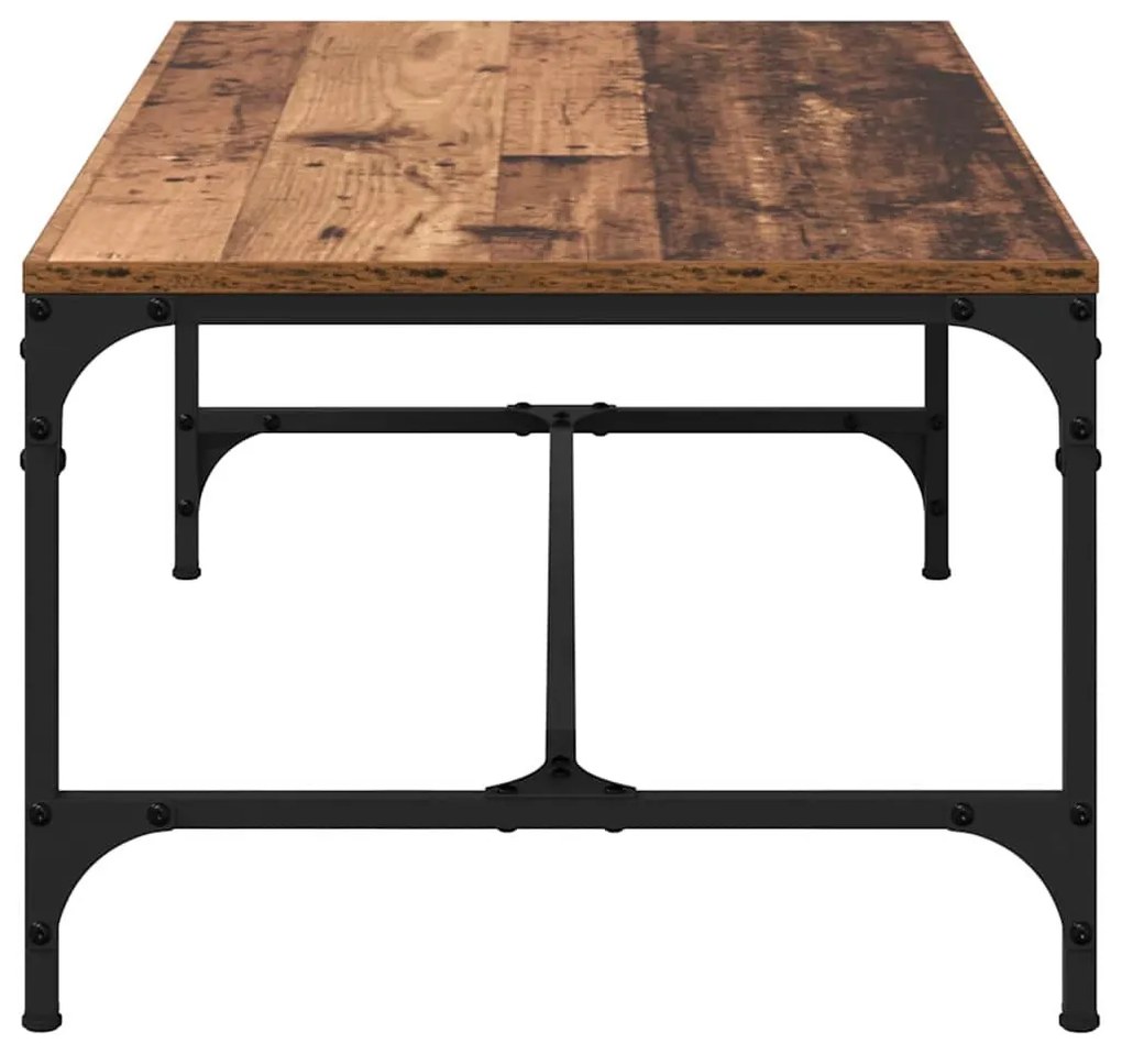 vidaXL Dohányzóasztal Öreg fa 100 x 50 x 35 cm Faanyag