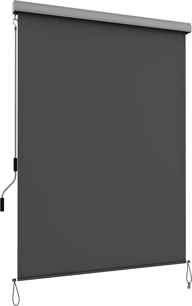 Függőleges napellenző vízálló 1,4 m x 2,5 m, szürke