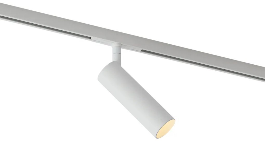 Modern fehér spotlámpa 1 fázisú sínrendszerhez GU10 35mm - Slimline Uzzy