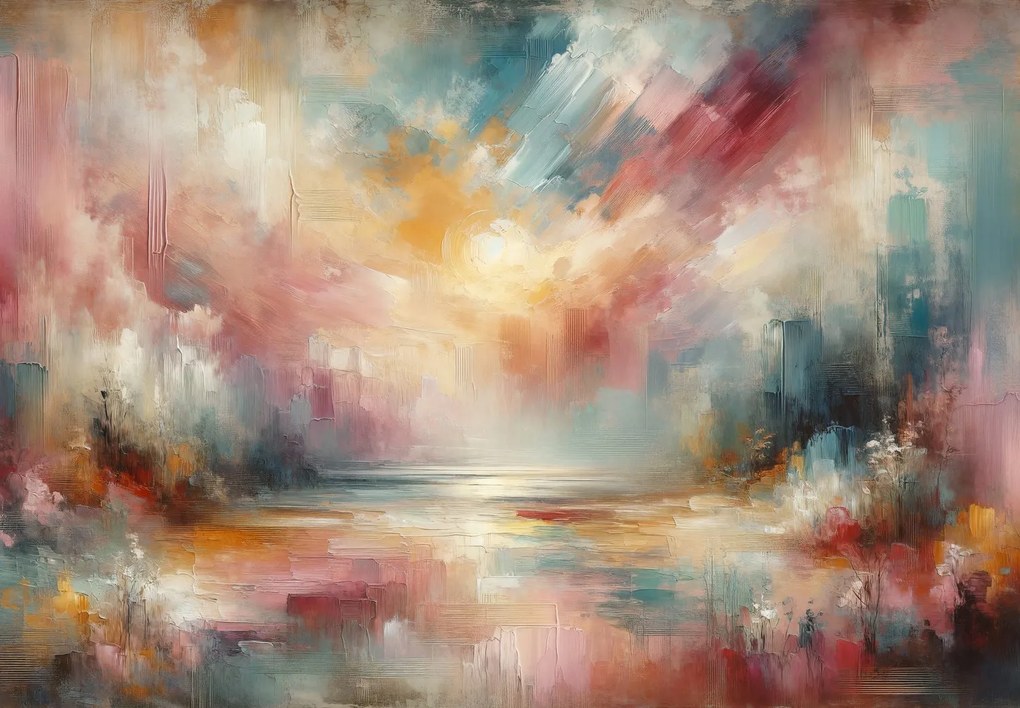 Fotótapéta - Absztrakt naplemente (147x102 cm)